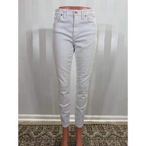 MADEWELL High Rise Skinny White Jeans Sz 27
